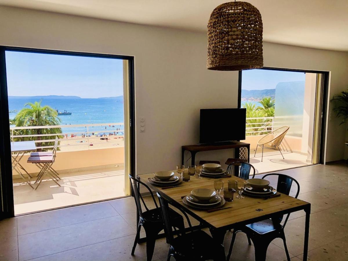 Appartement T3 Lumineux Traversant Totalement Neuf En Face De La Plage Front De Mer Vue Sur Les Iles Vue Mer Panoramique Assuree Residence De La Plage Centre Ville Du Lavandou 3Eme Etage Avec Ascenseur Appartement T3 Le Lavandou Exterior foto
